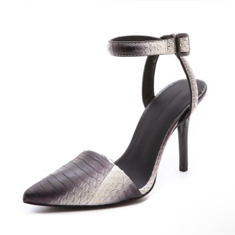 Alexander Wang Lovisa ankle strap Snakeskin heels